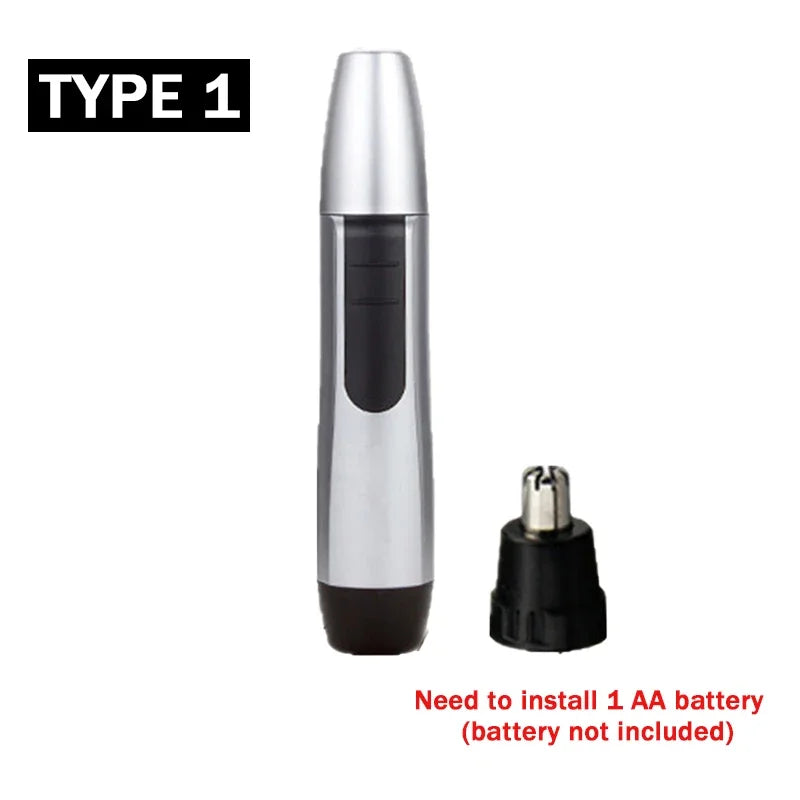 Electric Nose Hair Trimmer Ear Face Eyebrow Hair Clean Trimmer House Home Men Women Nose Hair Nose Remover Face Care Kit Tools T