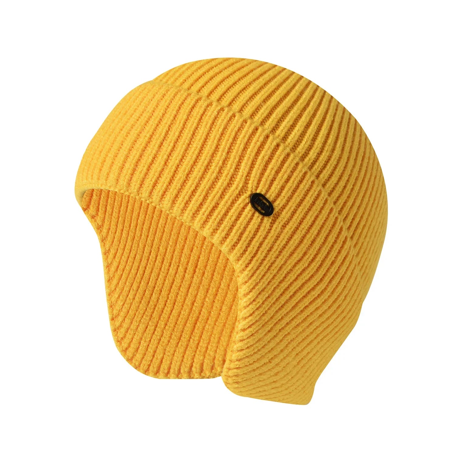 Gorro de invierno unisex de imitación de terciopelo de conejo para hombres y mujeres, gorro de punto de lana con orejeras, protección térmica para las orejas, gorro de ciclismo y esquí