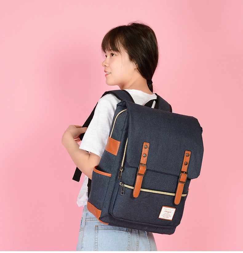 Backpack, Casual Large-Capacity Laptop Bag, Student School Bag, Multi-Functional Bag, Outdoor Travel Backpack, Unisex Bag