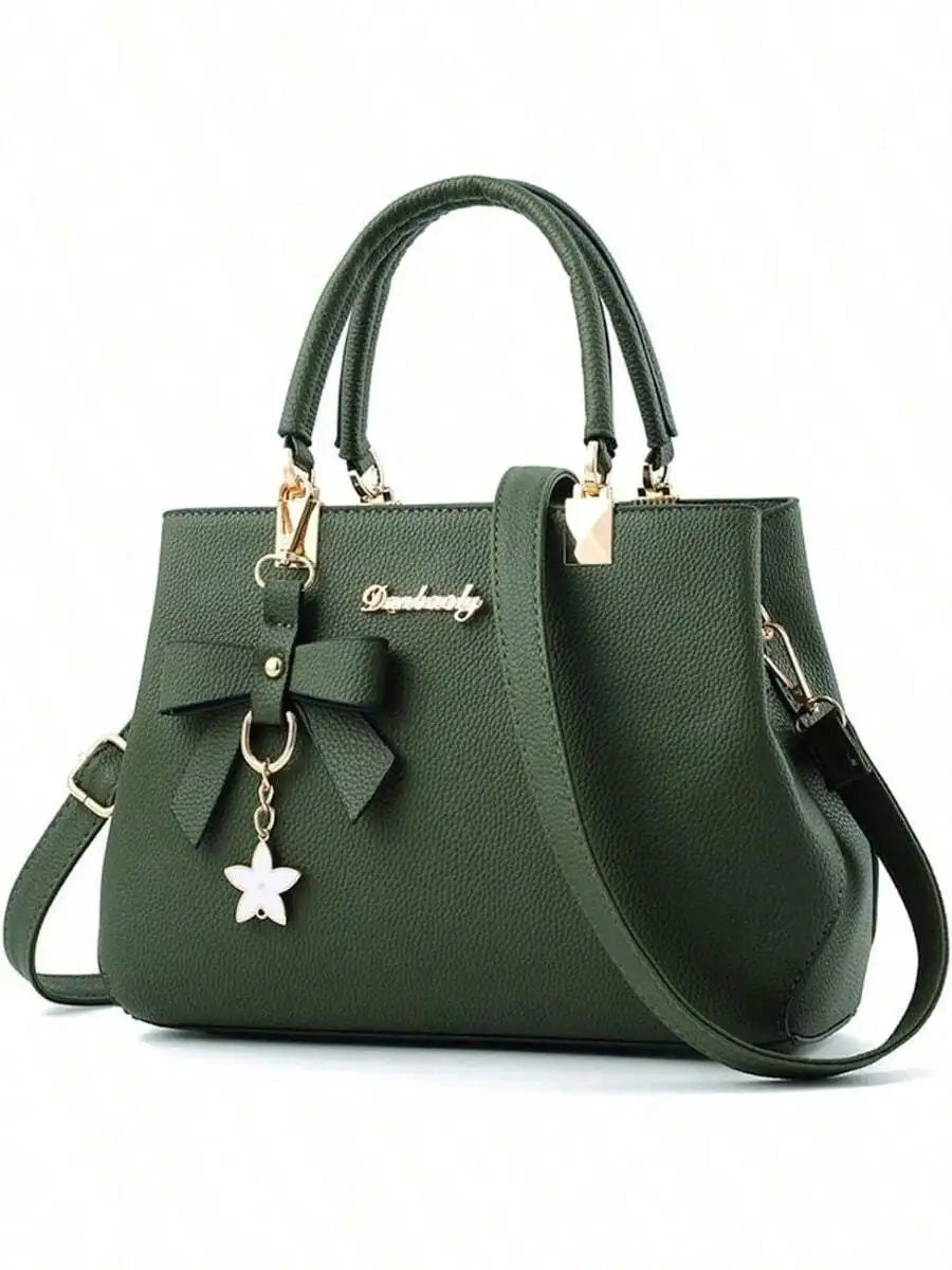 Olive Bow Handbag