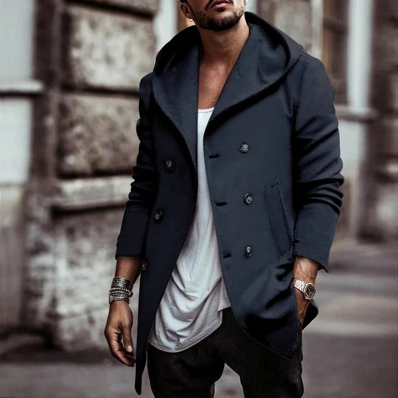 Men Fashion Jacket Male Spring Autumn Windbreaker Bomber Jacket Coats  Hooded Sweatshirt Outwear Jackets Mens Casual Tops