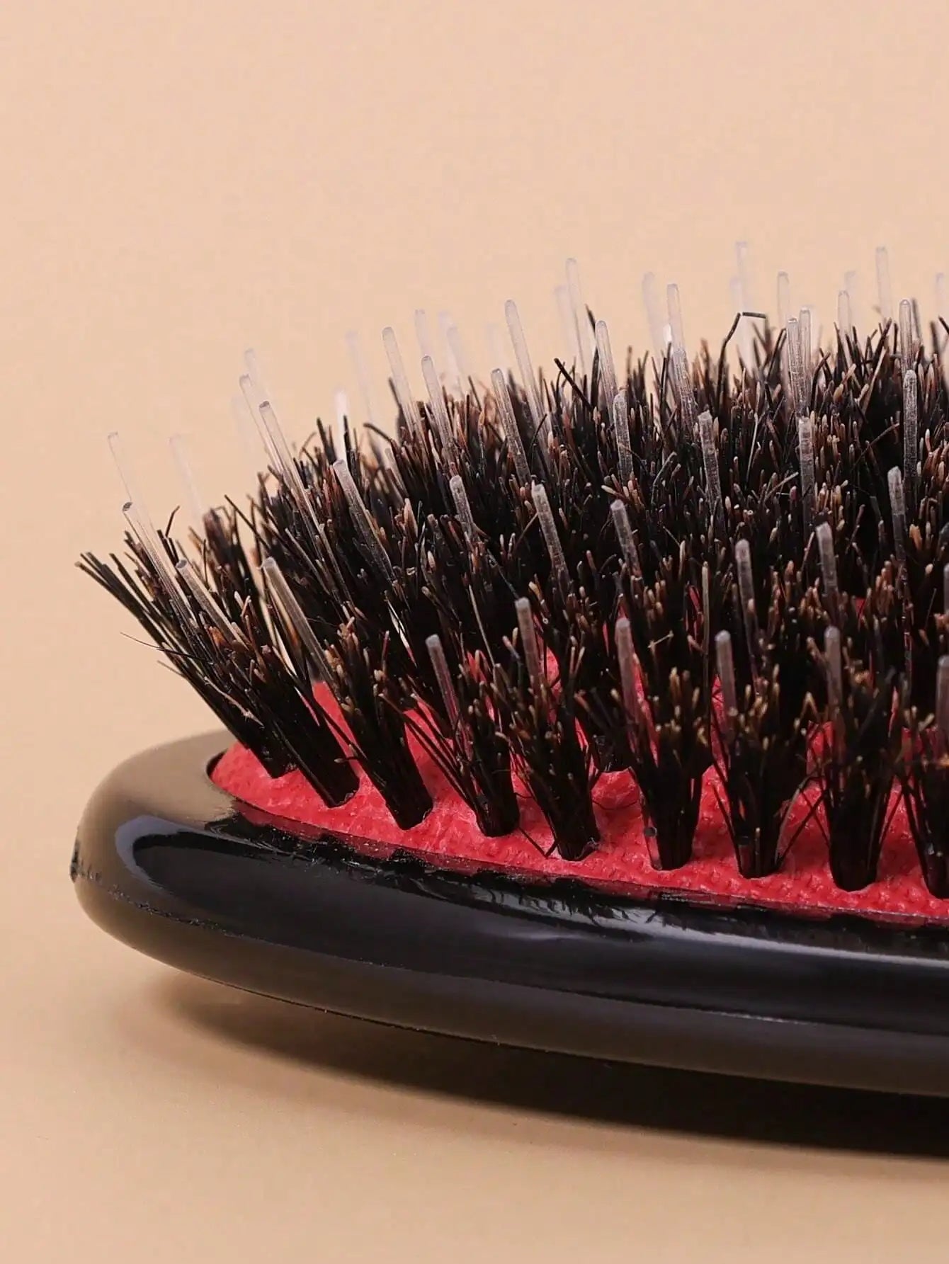 Women, Home, Travel Minimalist Portable Mini Ball Tip Cushion Detangling Hair Brush Comb, Curly Hair Styling Edge Slick Back Wooden Brush Set for Women, Barber Salon Hairdressing Accessories, Back To School Travel Holiday Ess