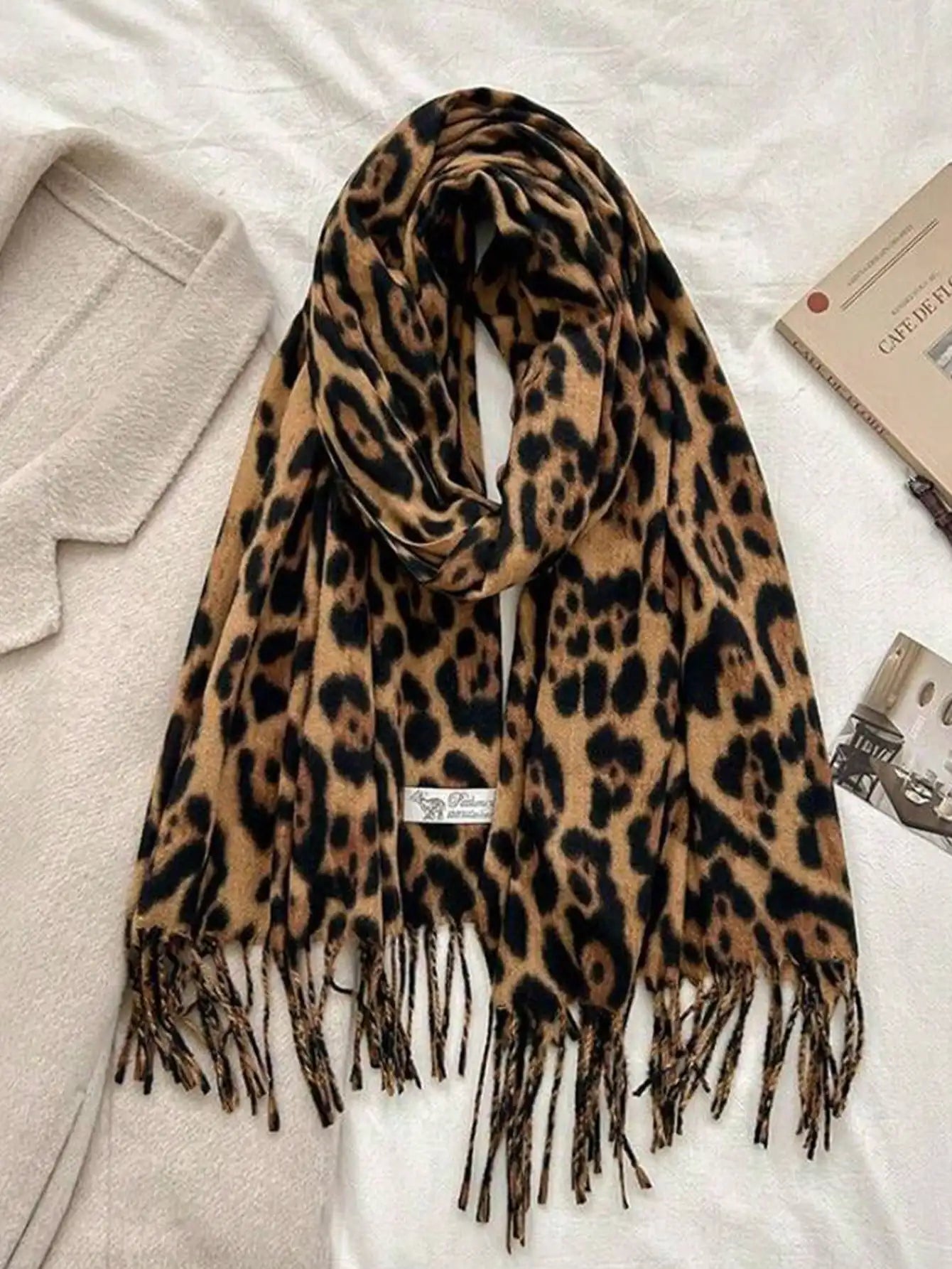 Leopard Print Scarf