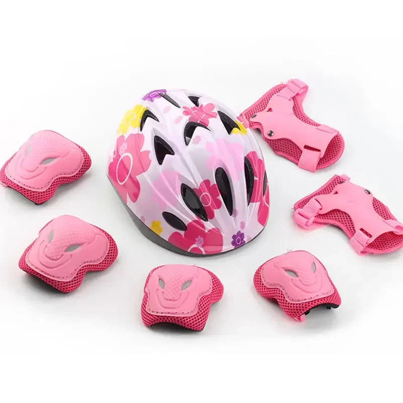 Kids Bike Helmet Knee Elbow Wrist Pads,Toddler Helmet with Protective Gear Set,for Bicycle Cycling Skateboard Scooter Skating