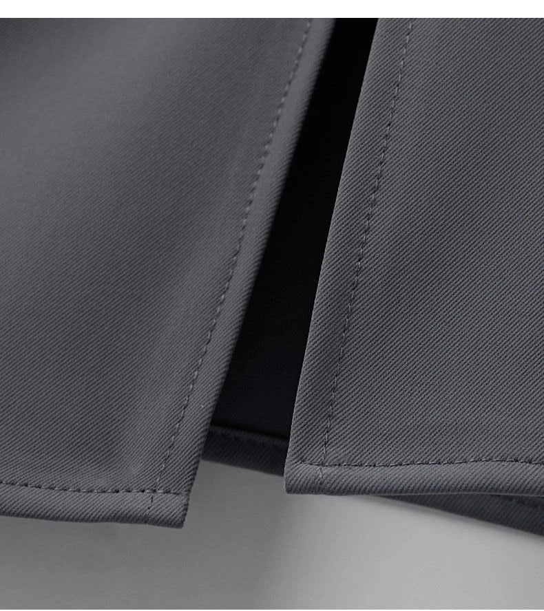Suit Skirt  Women Mid-length High Waist Slimming Pleated A-line Skirt Temperament Slit One-step Skirt