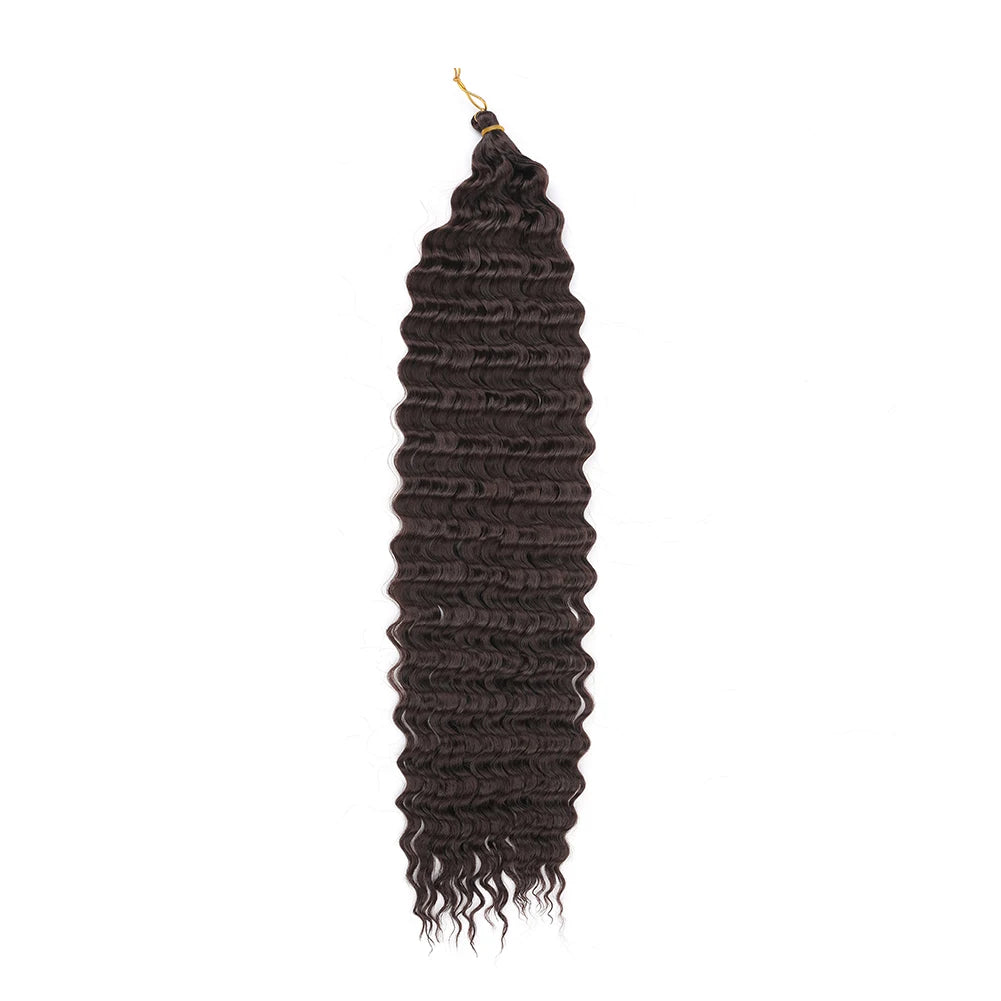 Ocean Wave Crochet Hair Long Deep Wave Curly 22 inch Braiding Hair Soft Synthetic Curly Crochet Hair For Women