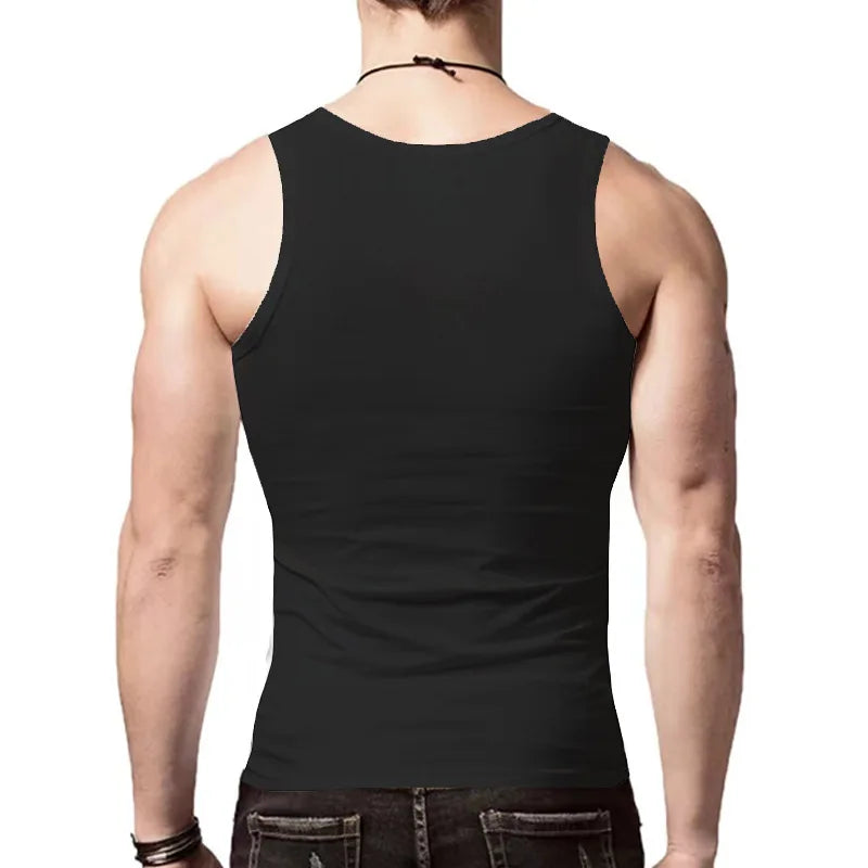 New Vest Fashionable Summer Trend Simple Hot Selling Comfortable Sports and Leisure Base Sleeveless Vest for Men