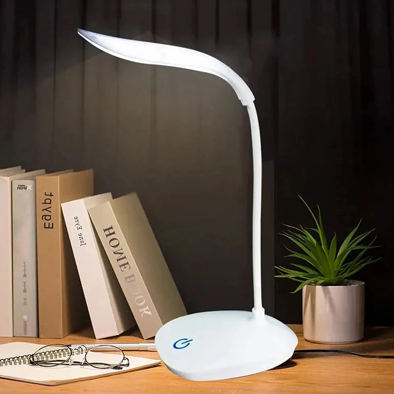 LED Reading Desk Lamp Portable Desk Lamps USB Charging Table Light Touch Dimming Learn Eye Protection Light Room Office Lighting