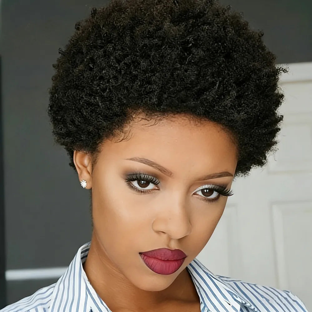 Afro Curly Pixie Wig