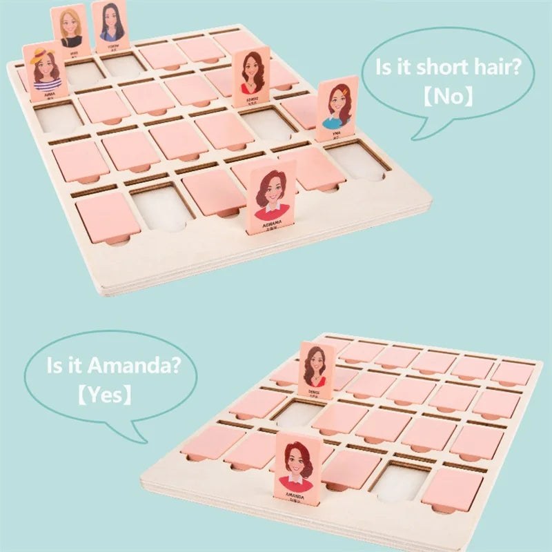 Family Guessing Games Guess Who Am I Classic Board Game Toys Memory Training Parent Child Leisure Time Party Indoor Games