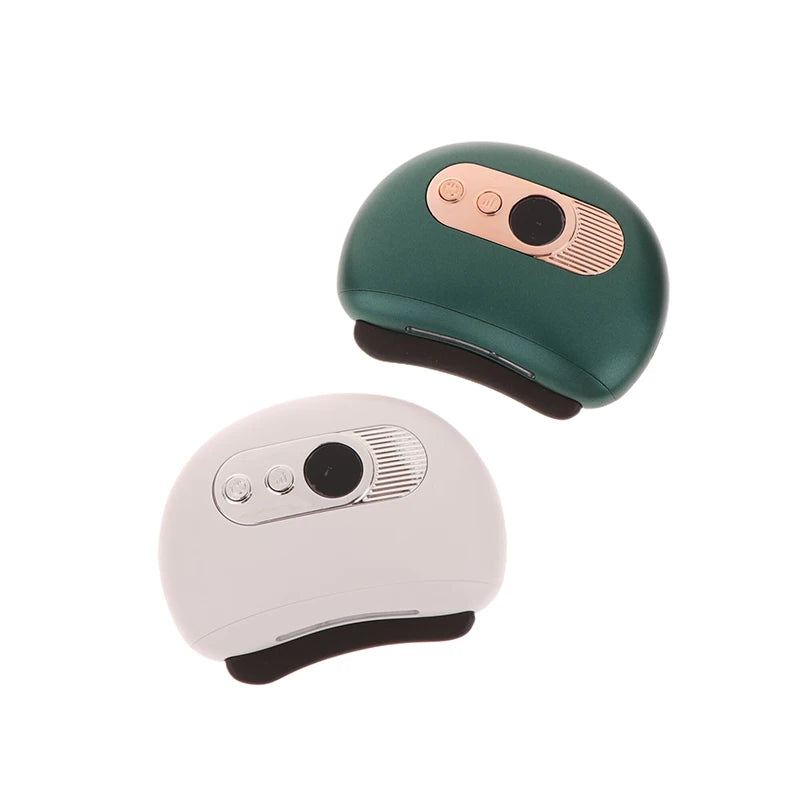 Masajeador eléctrico USB Guasha, piedra caliente, calentamiento por vibración, tabla de raspado, masaje de cuello y espalda, herramientas faciales Gua Sha para lifting facial