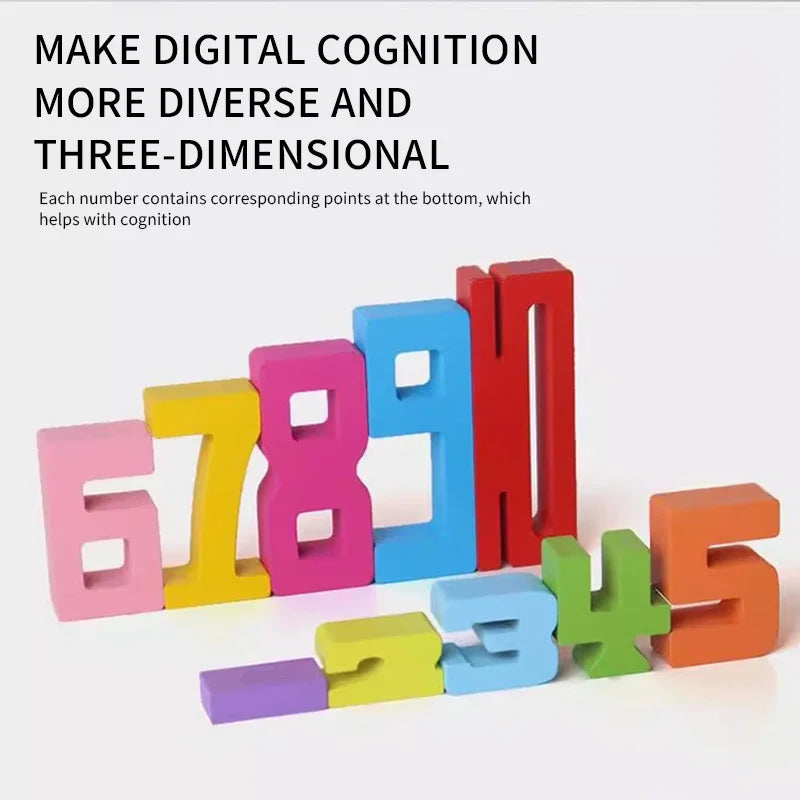 Blocs de construction numériques, jouets éducatifs pour enfants de 1 à 3 ans, éducation précoce pour bébés, jouets de blocs de construction colorés à grosses particules