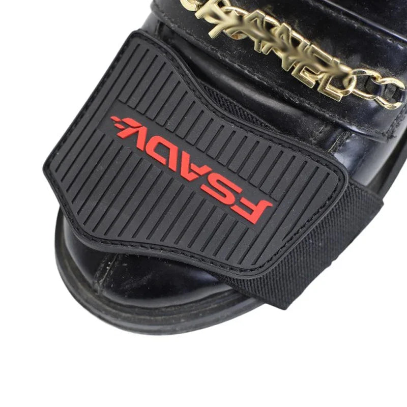 Motorcycle Shift Pad Gear Shoe Cover Durable Lightweight Boot Protector Adjustable for Riding Moto Accessaries