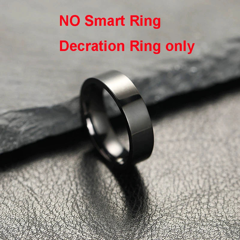 New Smart Ring Heart Rate/Health Sleep Monitor Multi Sport Modes IP68 & 10ATM Waterproof Use Time 3 Days Rings Gift For Man