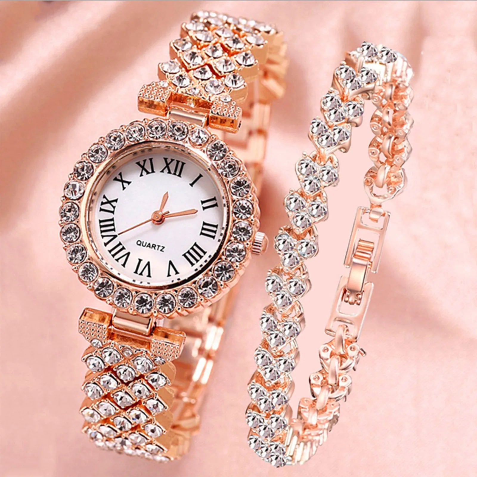 Watch For Women Watches  Best Selling Products Luxury Watch Luxury Brand Reloj Mujer Watch Bracelet Set Diamond Steel Band