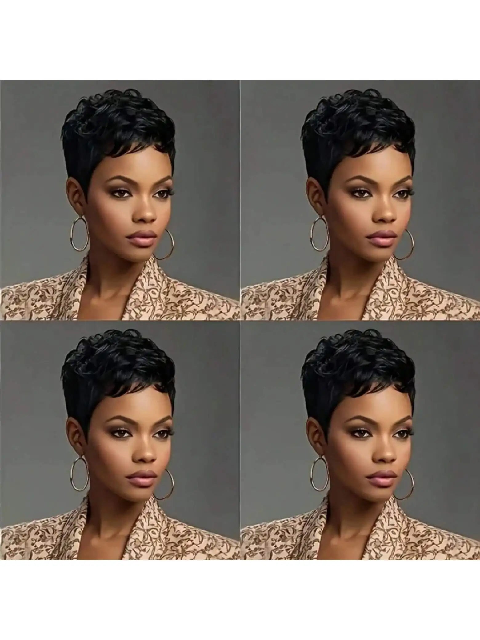 Straight Pixie Bob Wig