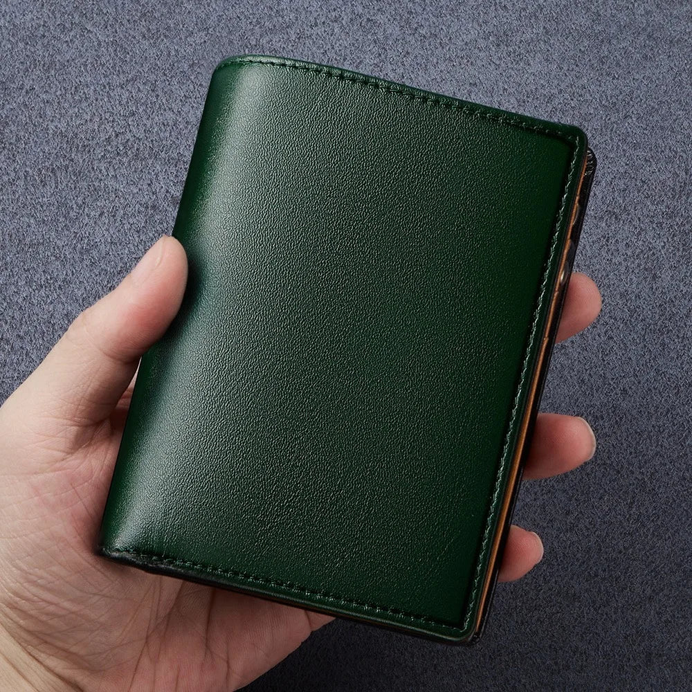 Men's Leather Wallet, Genuine Leather, Adult Luxury Brand Zipper, Large Capacity, Multiple Card Slots, Top Layer Cowhide Wallet
