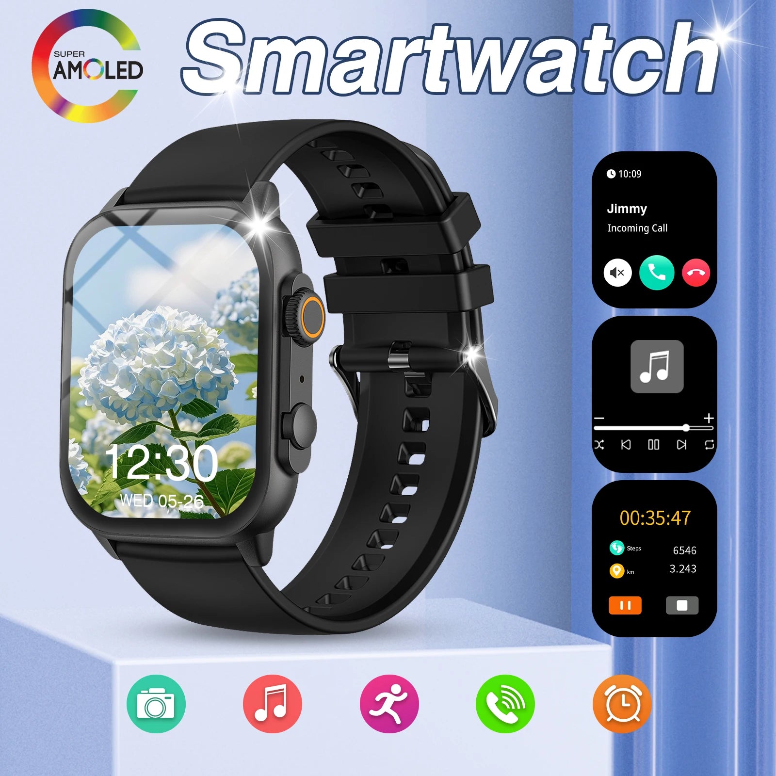 Montre connectée 2,01 pouces