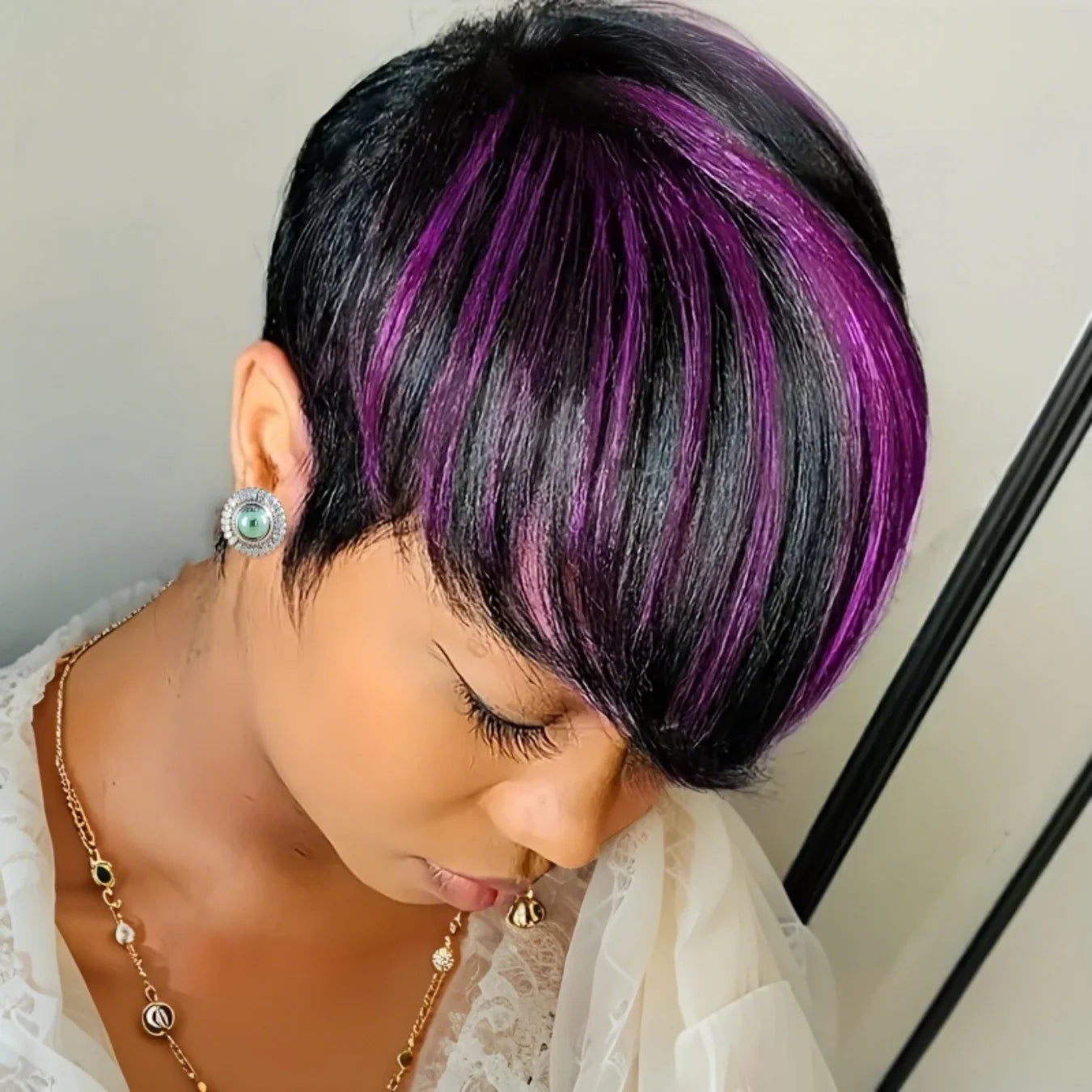 Straight Layered Pixie Wig
