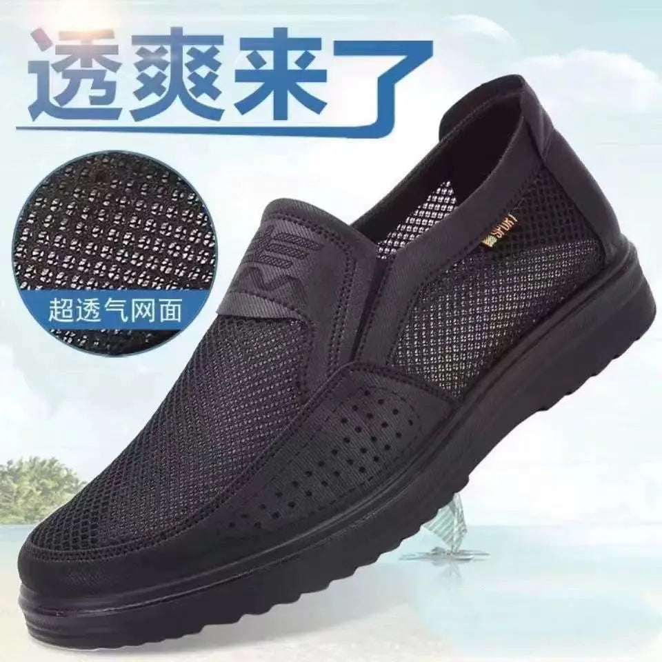 Zapatillas casuales de verano 2025 para hombre, de malla transpirable con suela gruesa, asequibles y con envío gratis