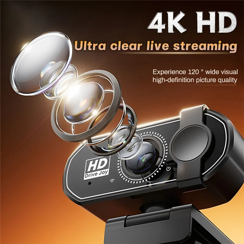 Ingenious-Dual Mic HD USB Webkameramikrofon For PC Laptop Zoom Videosamtaler For Datamaskin Webkamera