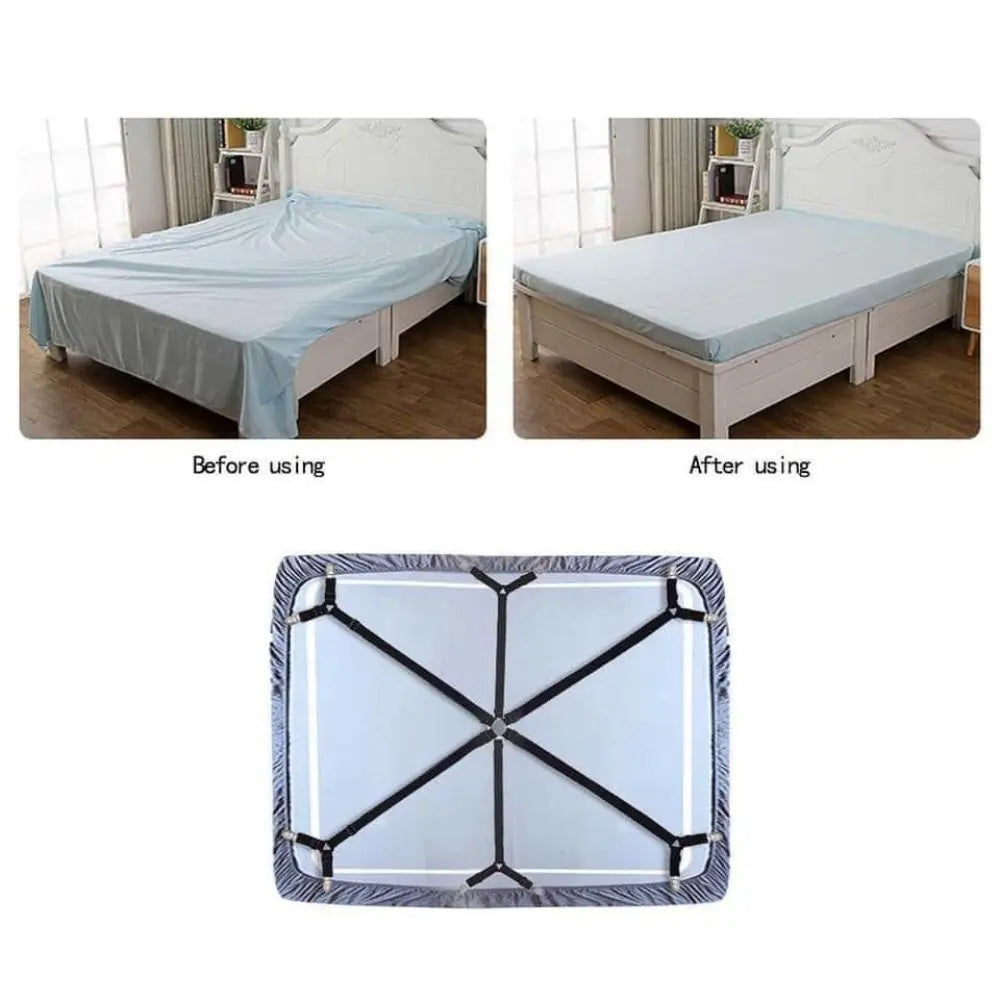 Durable 12 Clips Bed Sheet Clips Non-Slip Elastic Mattress Clip Adjustable Mattress Buckle Blankets