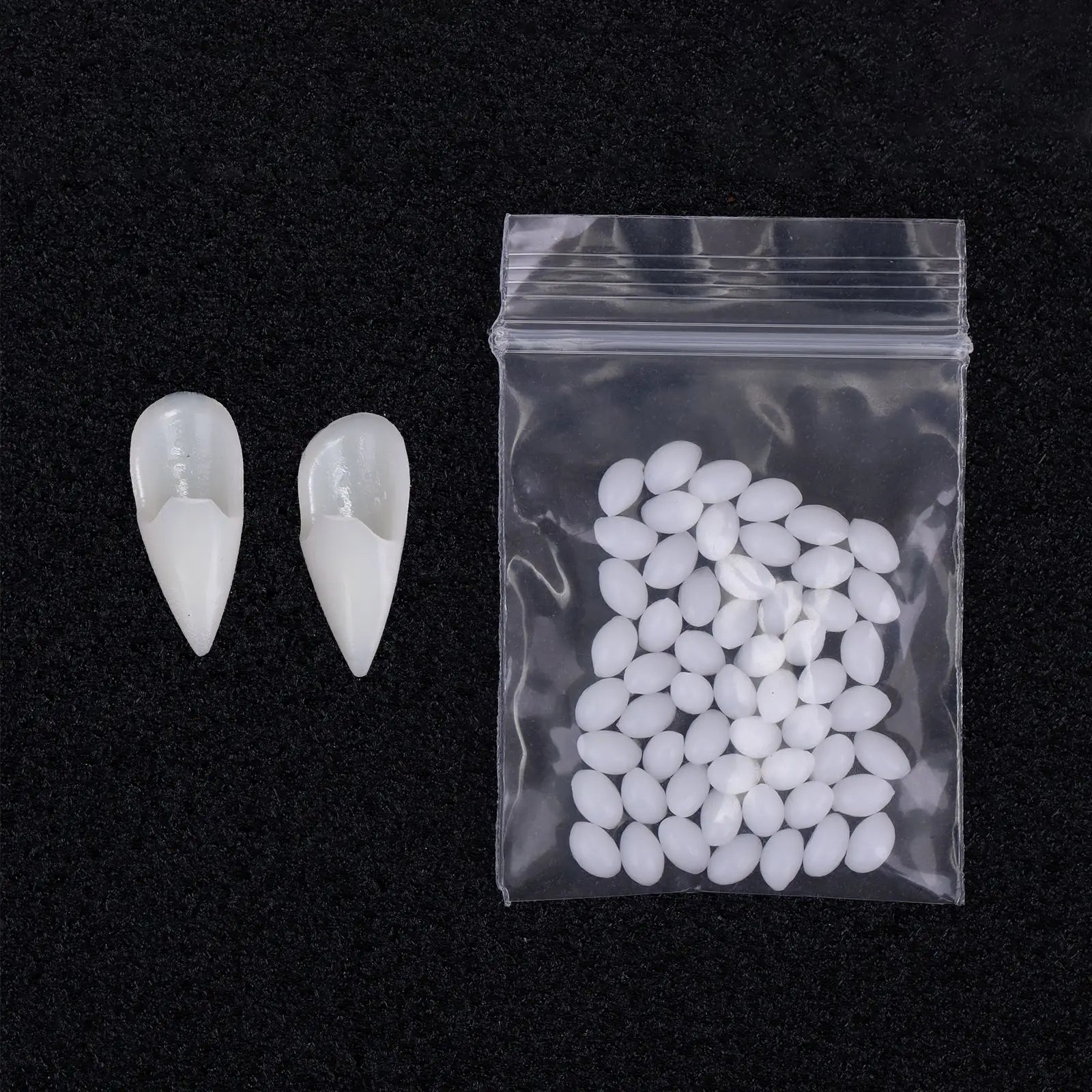 Suit Resin Vampire Teeth Fangs Halloween Decoration Props Diy Teeth Plus Glue Teeth Props Cosplay Friendly Vampire Party