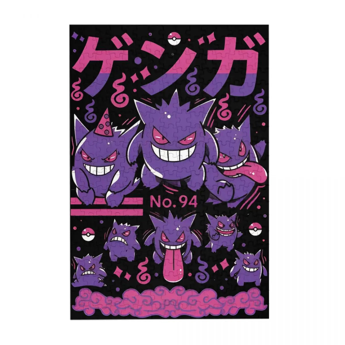 Pokemon Characters Pikachu Cartoon Wooden Puzzles for Children Jigsaw Puzzles 300 Pieces Educational Toys Gift for Kids