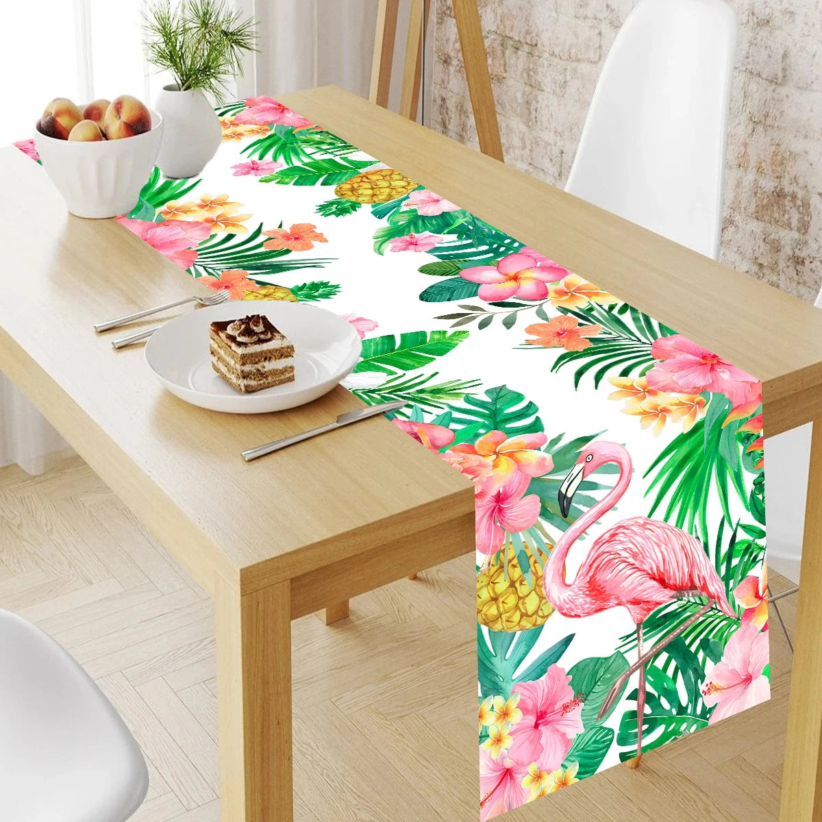 Hawaiian Garland Table Runner Hawaii Luau Tropical Party Decor Kids Favors Tableware ALOHA Summer Beach Birthday Party Supplies