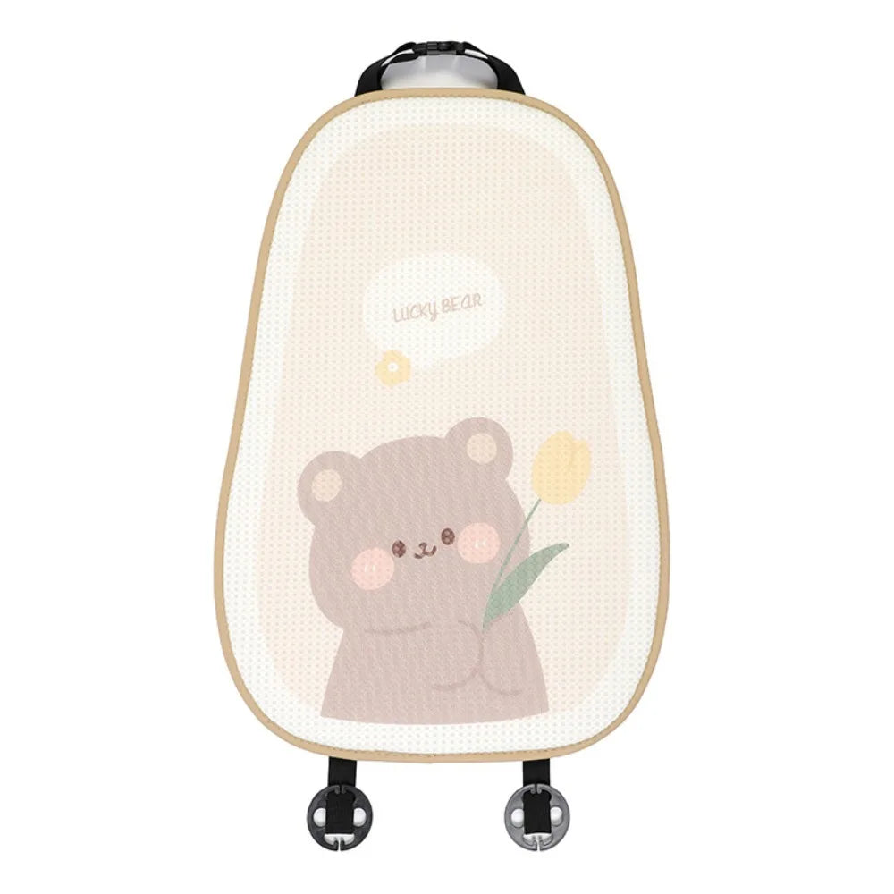 Bear Cartoon Bear Car Seat Cushion Protector Mat Breathable Summer Breathable Seat Pad Honeycomb Dust Proof Car Ice Silk Cushion