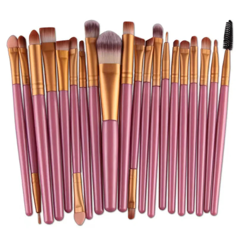 20-Piece Eye Brush Set – Complete Eyeshadow & Eyeliner Tools