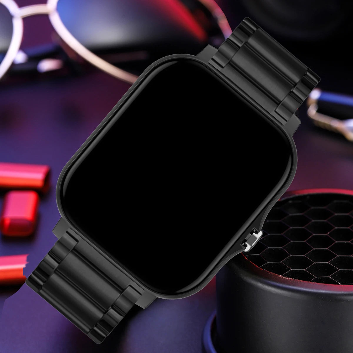 Reloj inteligente impermeable de 1.83'' con respuesta a mensajes, llamadas, monitoreo del sueño, podómetro deportivo y alertas de información para iPhone y Android