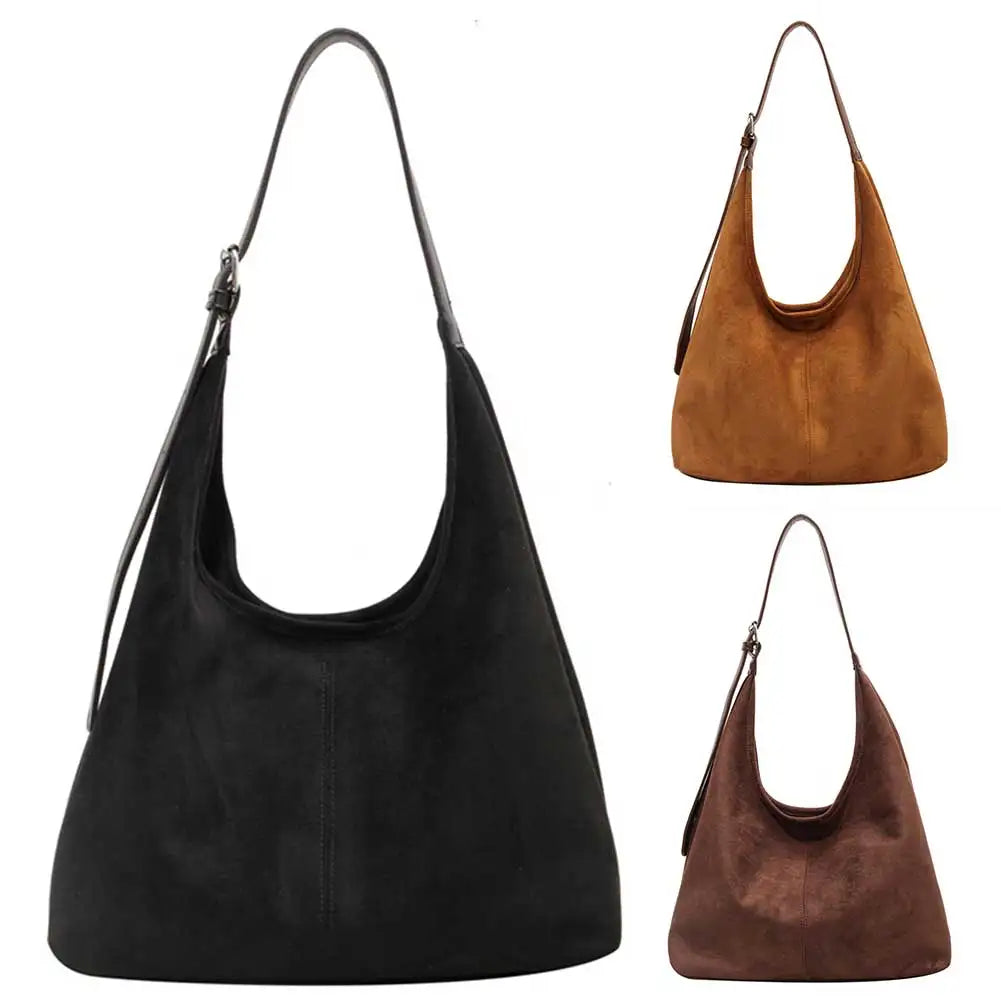 Suede Hobo Tote