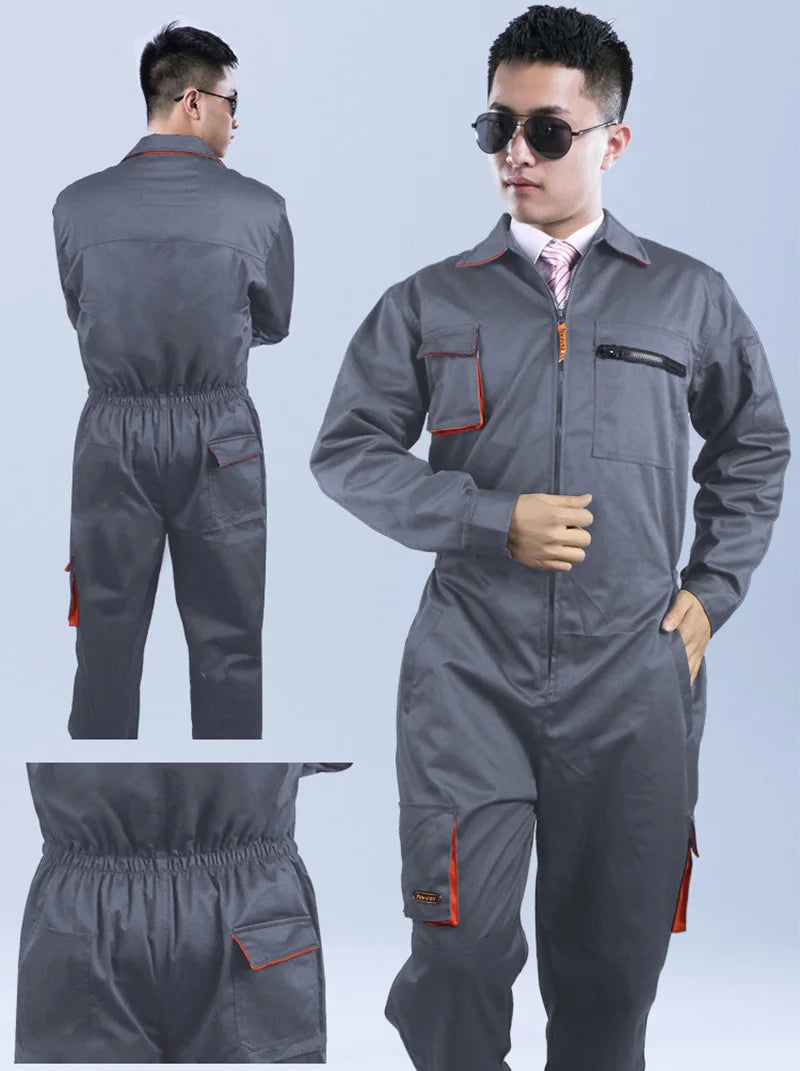 Work Overall Uniform Men Women Working Coveralls Welding Suit Car Repair Workshop Mechanic Plus Size Clothes