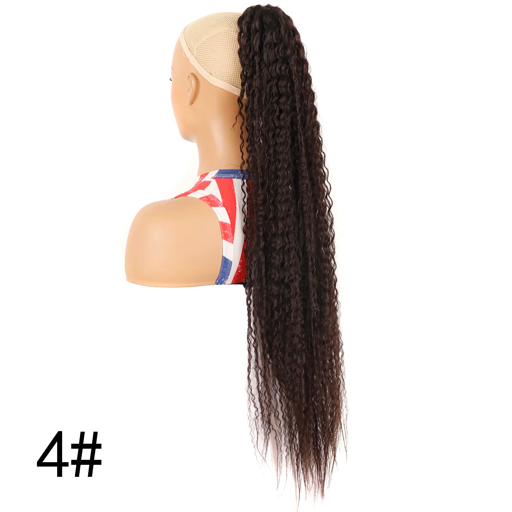 Long Curly Drawstring Ponytail for Women Synthetic Kinky Curly Ponytail Hair Extensions 32inch Afro Curly Hairpieces Fake Tail
