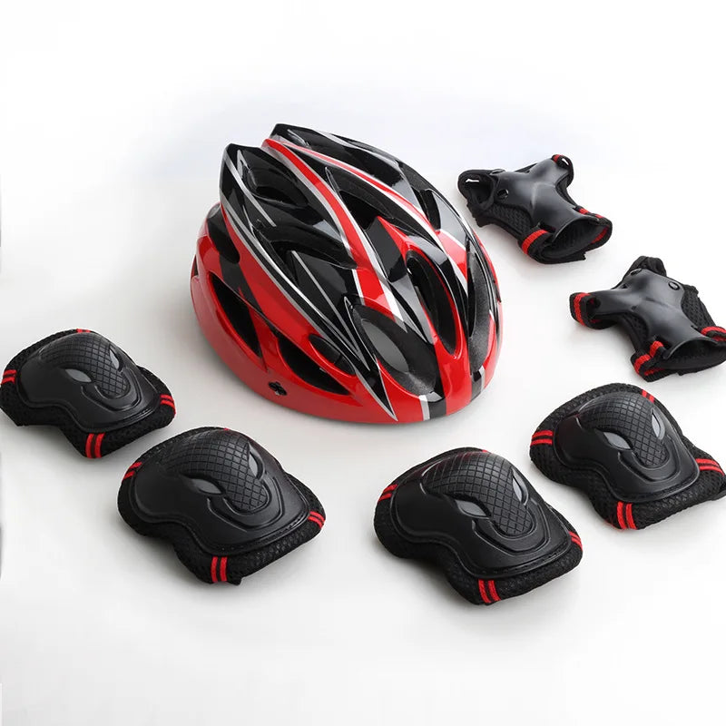 Kids Bike Helmet Knee Elbow Wrist Pads,Toddler Helmet with Protective Gear Set,for Bicycle Cycling Skateboard Scooter Skating