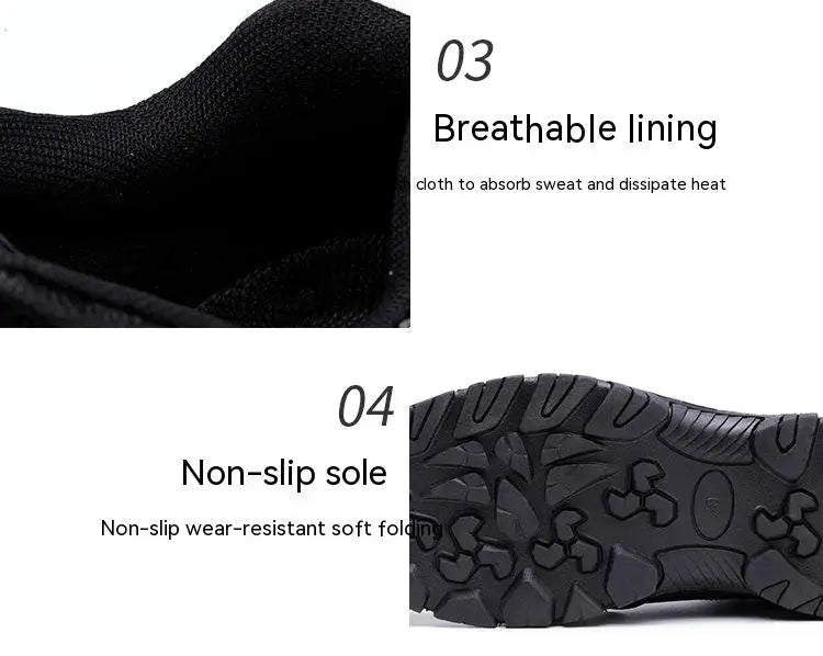 Safety Shoes Men Work Shoes Lightweight Steel Toe Sneakers Free Shipping Industrial Protection for the Feet Waterproof Boots