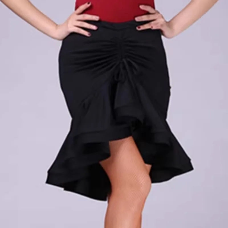 fishtail skirt for adult women modern irregular skirt fishbone bottom dress latin dance dress women competition line dance suit