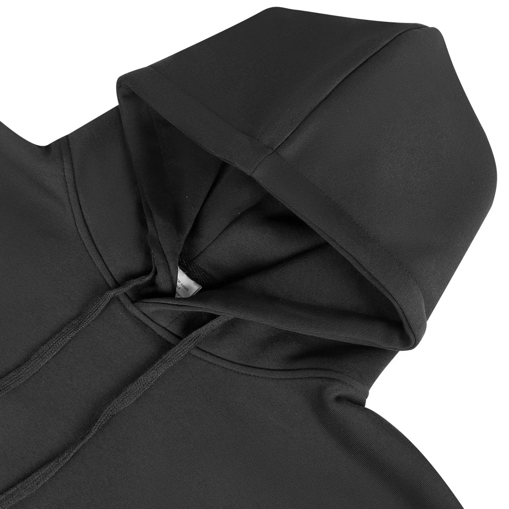 Men Hoodies Sweatshirt Winter and Autumn Fashion Streetwear Casual Men's Solid Color Loose Breathable Pullovers Pocket Hoodie