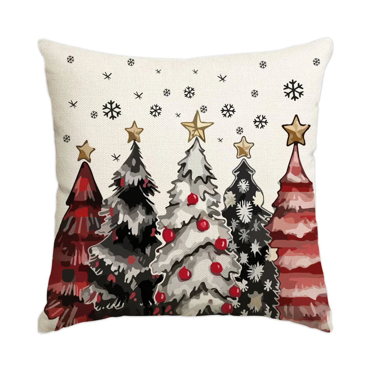 Housse de coussin de Noël à carreaux Buffalo – Confortable, classique et festive