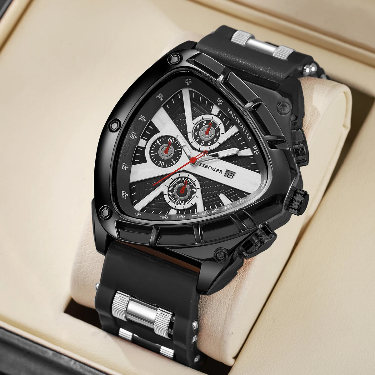 Men’s Silicone Strap Sports Watch