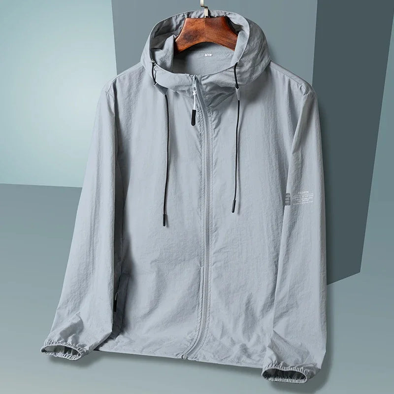 Summer Hooded Jacket Men Women Sun Protection Clothing Fishing Hunting Clothes Quick Dry Skin Windbreaker