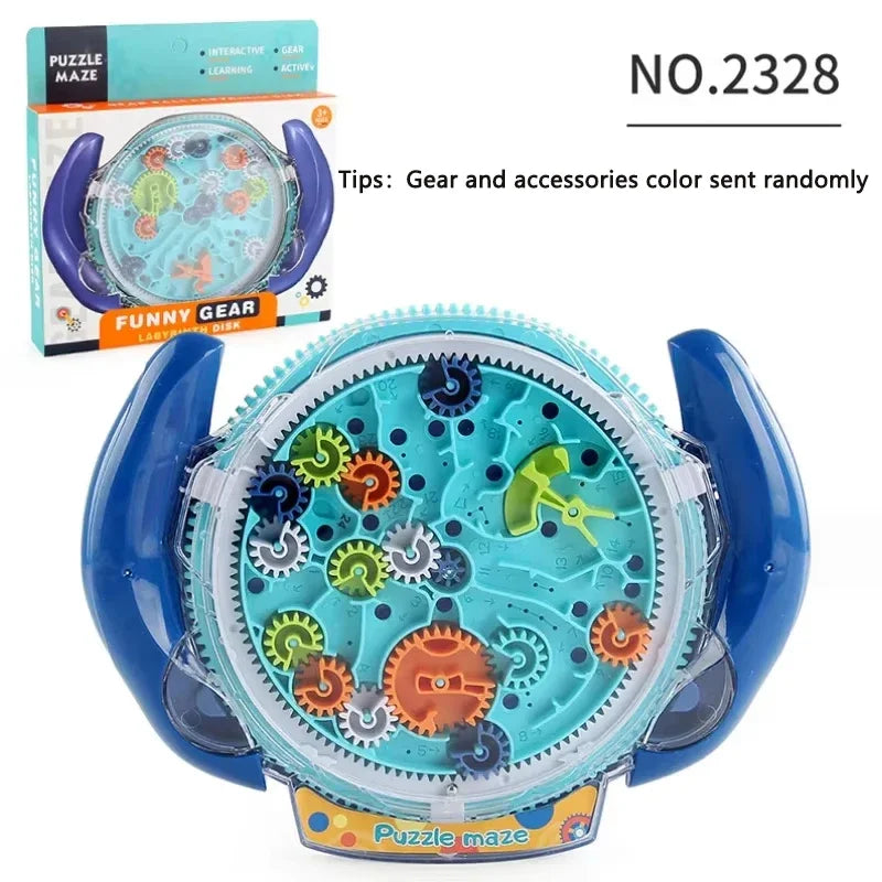 UFO Creative Puzzle Maze Magic Transparent Puzzle Speed Cube Rolling Ball Magic 3D Maze Toys For Children Stress Reliever Toys