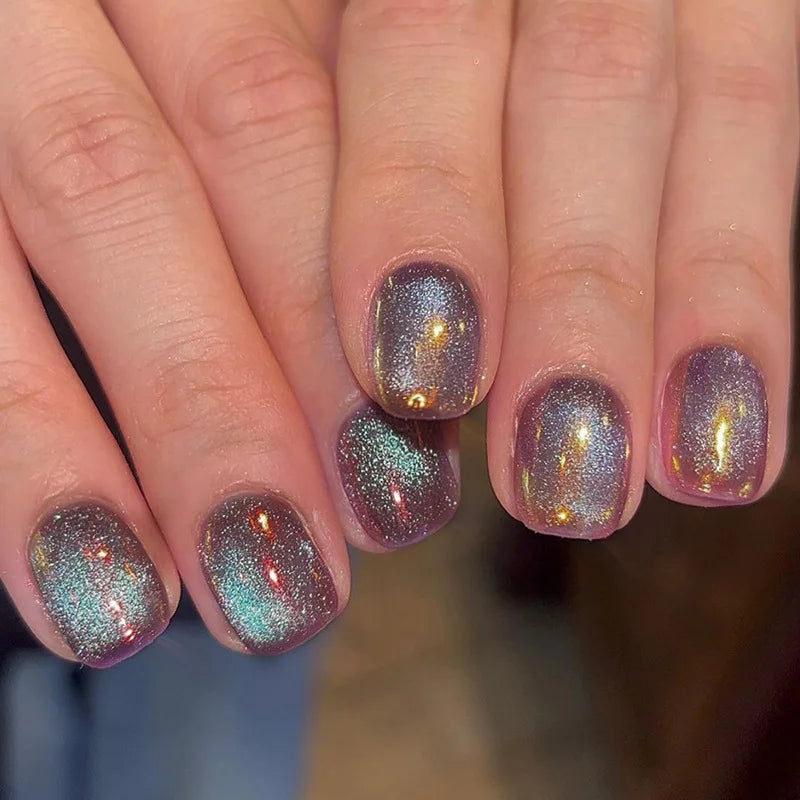 Uñas francesas azules