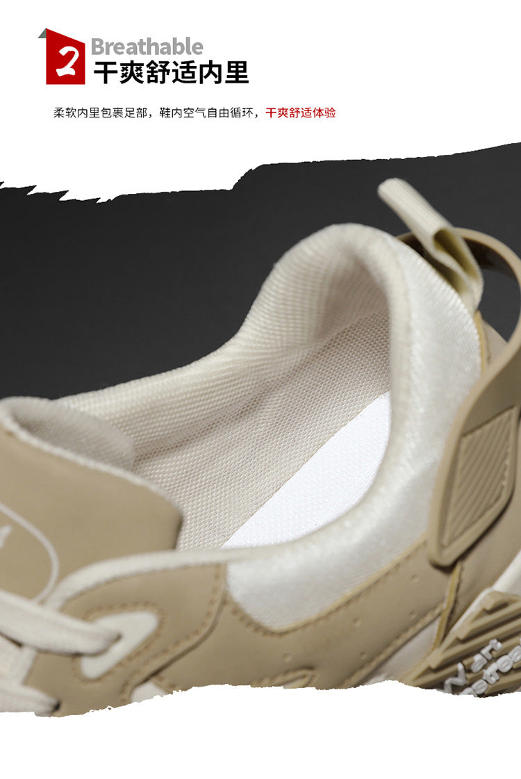 Zapatillas de hombre de otoño Novedad, calzado de plataforma cómodo para hombre, tendencia 2023, zapatillas vulcanizadas con cordones, zapatillas casuales blancas