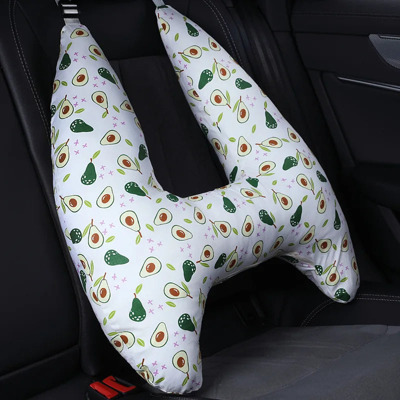 Almohada ergonómica para dormir en el coche para niños pequeños, con certificación de seguridad, soporte universal para el cuello para viajar