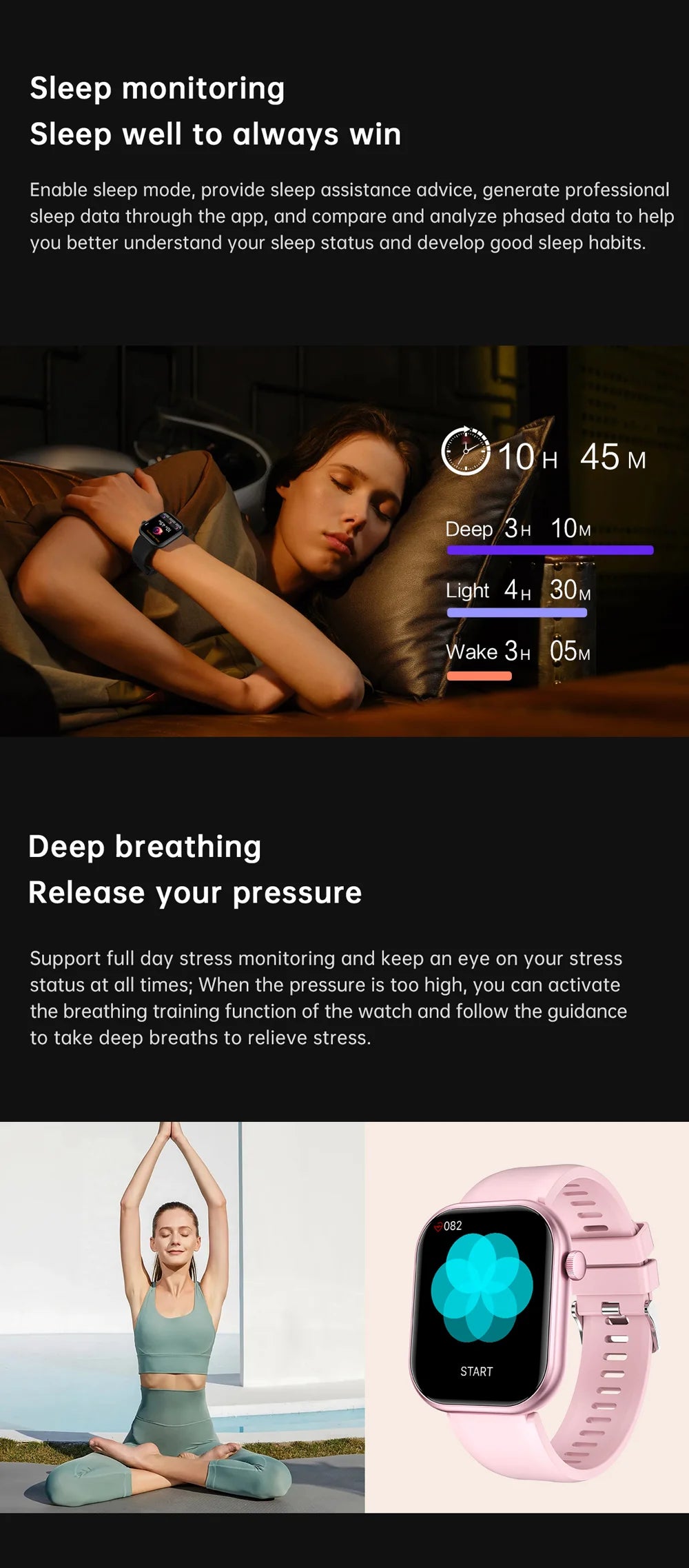 2025 New Smart Watch For Women Full Touch Screen Bluetooth Call Waterproof Sport Fitness Tracker Lady  Watches Smartwatch Men