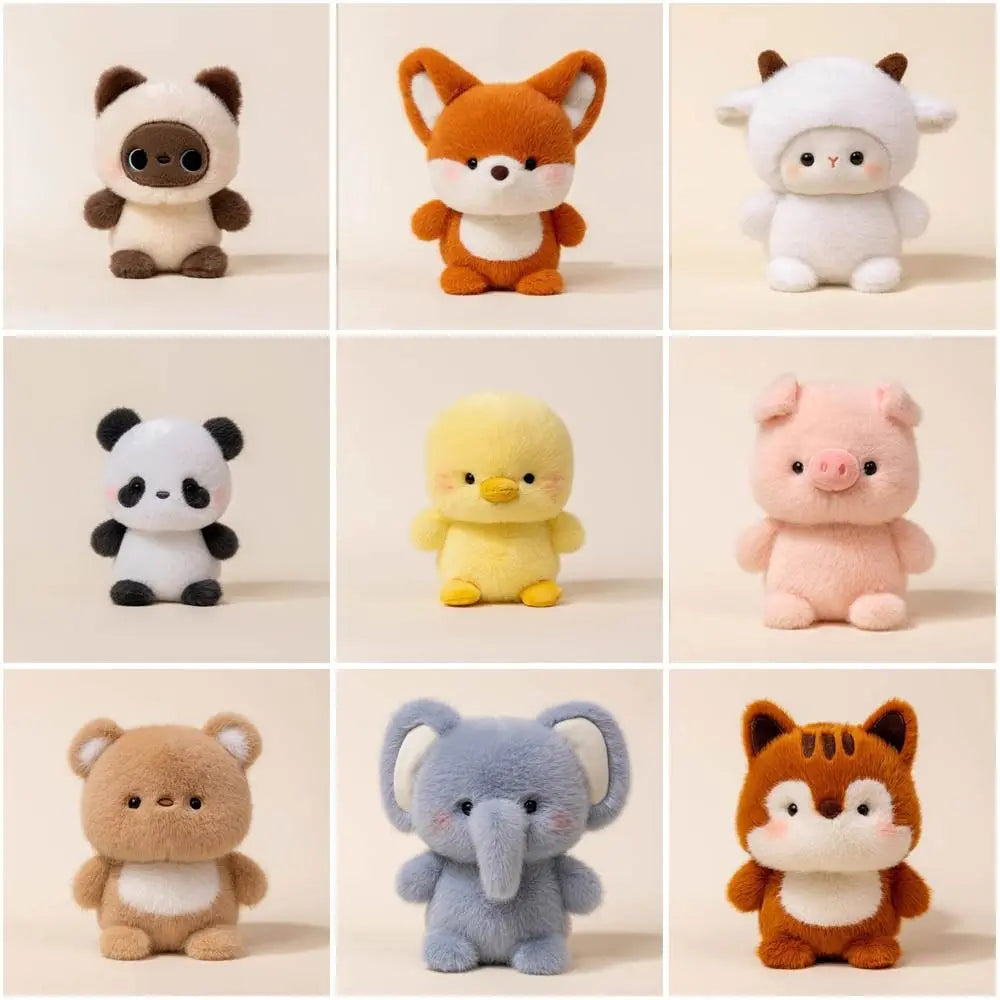 Cute 16cm Plush Companion Doll Fashion Stuffed Animal Pillow Super Soft Plush Bear Elephant Animal Plush Toy Sleeping Gift
