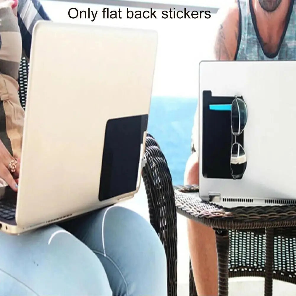 Self Adhesive Laptop Rear Storage Bag for Mouse Digital Hard Drive Pen Pocket Pouch Laptop Accessories