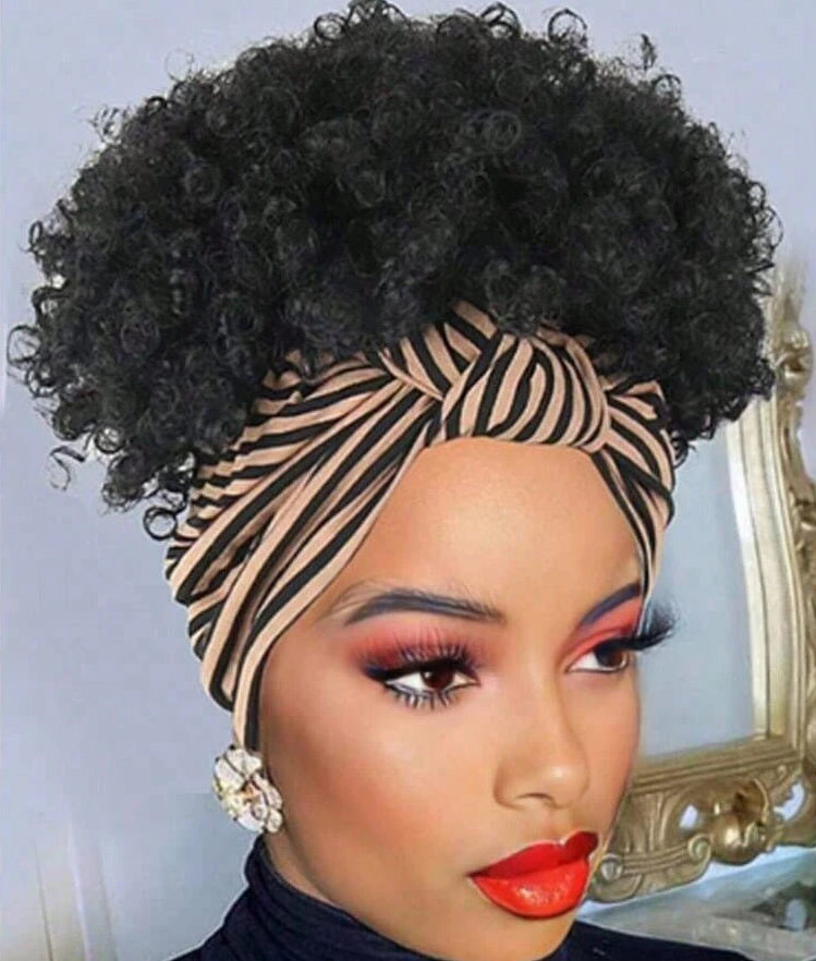 Kinky Curly Headband Wig